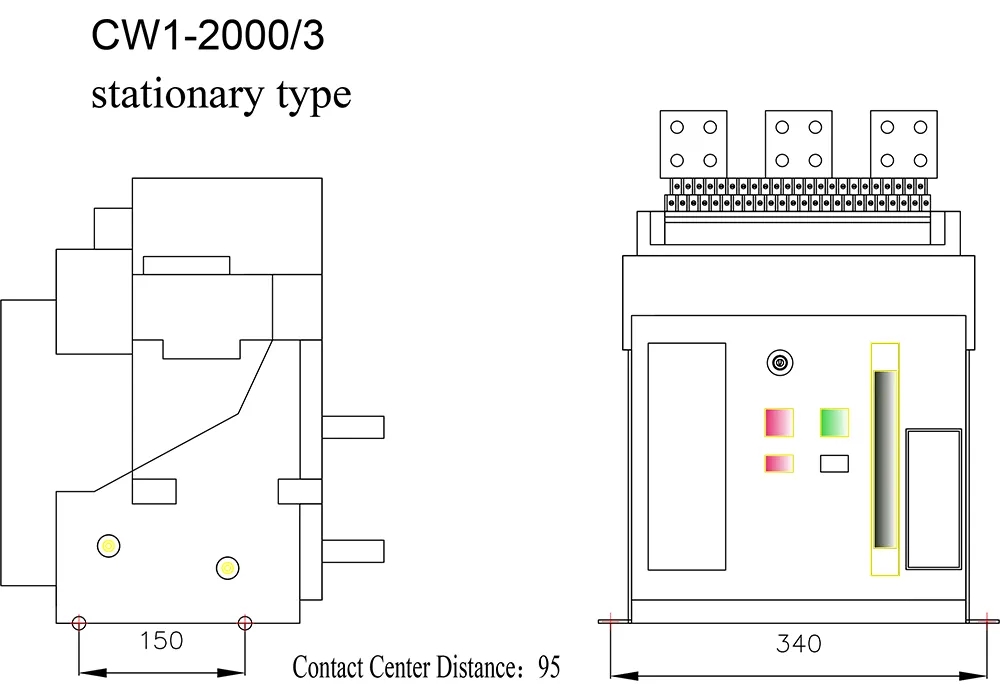 Edo Acb 1600a Air Magnetic Circuit Breaker